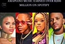 Amapiano music earned over R200 million on Spotify.