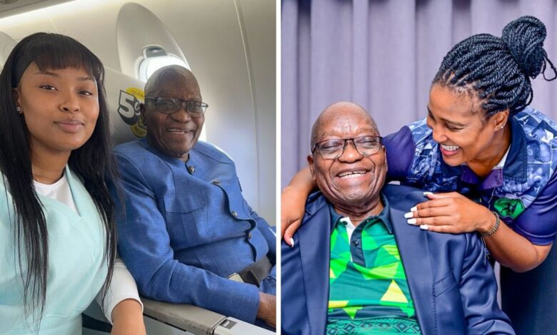 Duduzile Zuma Hits Back at Cyan Boujee’s Photos with Former President Jacob Zuma