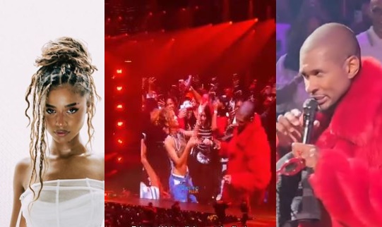 VIDEO Tyla’s Smart Move on Stage with Usher Goes Viral, Fans Applauds Her