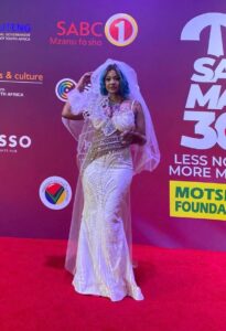 Baebes Wodumo at SAMA30 Red Carpet